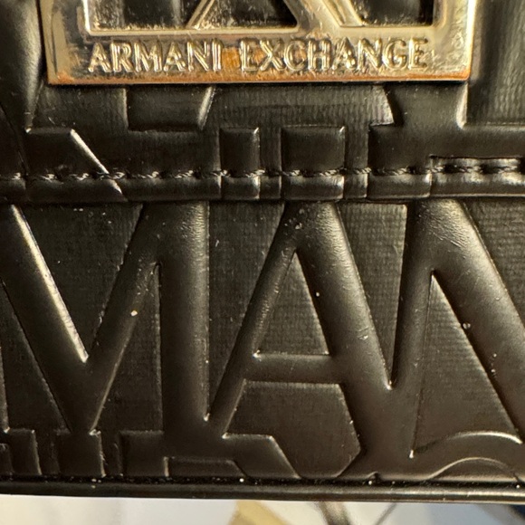 Armani Exchange Black Logo Crossbody Bag - Picture 5 of 10